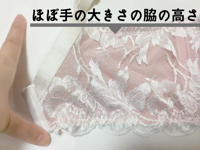 脇高設計 手のサイズと比較